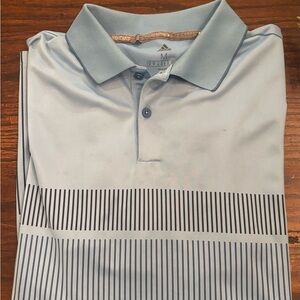 Baby Blue Adidas Polo